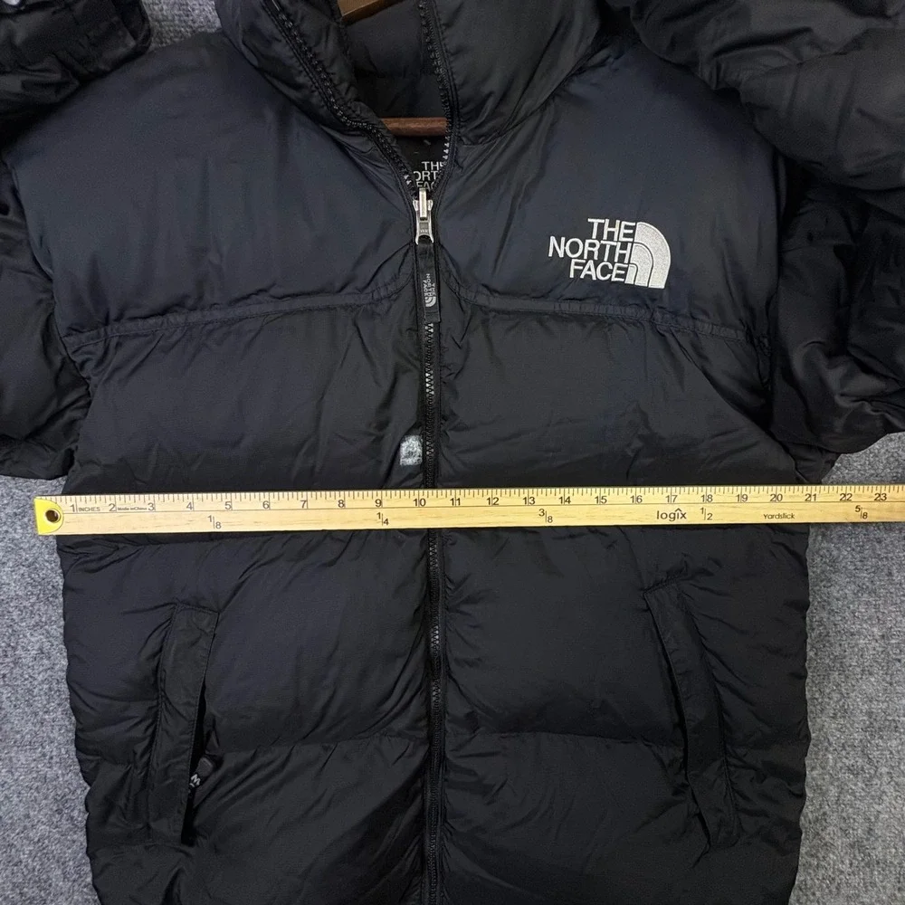 The North Face Nuptse 700 Puffer Jacket Mens L Black Down Insulated Ripstop Coat
